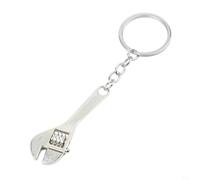 Porte-clés miniature réglable en métal, outil portable avec écrou rotatif, outil à main créatif pour les amateurs de bricolage, argent, 6,5 cm de long