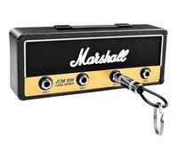 Porte-Clés Mural Adhésif Noir Sans Percer - 4 Prises en Forme de Guitare - Style Vintage Rétro