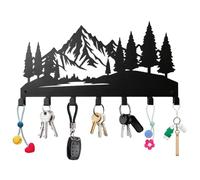 Porte-clés Mural Home avec 7 Crochets, Porte Clef Murale Métal en Fer, Porte-clés pour Décoration Murale Gain de Place et Polyvalent, Accroche Clef Murale Patère pour Couloir, Entrée, Bureau, Cuisine