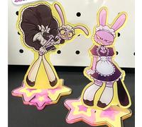 Porte-clés pendentif en acrylique JAX Maid Outfit, breloque personnalisée pour voiture/carte/sac, unisexe, cadeau de Noël/Halloween B,APMMA