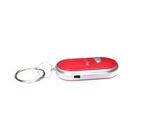 Porte-clés pratique avec lampe de poche lumineuse et télécommande pour le contrôle du localisateur de son perdu et d'autres applications au quotidien (rouge, taille unique)