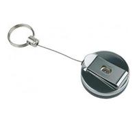 Porte-clés rétractable inox APS - x 2 - Inox