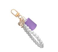 Porte-clés réutilisable pour baume à lèvres brillant facile à utiliser multi-marques Solution portable anti-perte