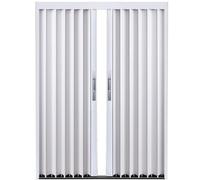 Porte Concertina pliante blanche - Porte coulissante intérieure peu encombrante avec matériel et serrure - Design moderne pour placards et chambres Installation facile et solution élégante