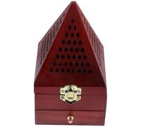 Porte-cône de Parfum Creux en Bois Pyramide Style Classique