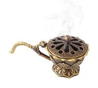 Porte-cônes d'encens à fleurs, brûleur d'encens à cône fleur - Porte-cône d'encens creux avec couvercle | Brûleur d'encens à bobine, ornement de brûleur d'encens, décoration de la maison pour la média
