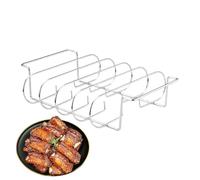 Porte-côtes BBQ Porte-steak, accessoire barbecue, lavable au | Grilles en acier au carbone Accessoire de cuisine extérieur camping grillade préparation