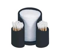 Porte-Coton, Distributeur de Fil Dentaire, Organiseur de Rangement for gobelets en Papier(Black)