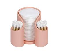 Porte-Coton, Distributeur de Fil Dentaire, Organiseur de Rangement for gobelets en Papier(Pink)