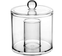 Porte-Coton-Tige En Acrylique Transparent ¿ Élégant Pot De Salle De Bain Pour Cotons-Tiges, Maquillage Et Rangement De Bureau