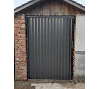 Porte coulissante accordéon extérieure pour Patio ou Cour, Portes Pliantes en Aluminium Gris avec Cadre et Serrure, moustiquaire rétractable Pliable pour cellier ou Garde-Manger intérieur