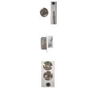 Porte Coulissante bois Ayous 3 Panneaux H204 x L83 + Systeme a Galandage (sans kit finition, serrure)