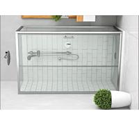 Porte coulissante Equi 137 - 140 cm chromé en verre claire ROTH 1406000039