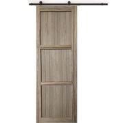 Porte Coulissante Frake 3 Panneaux H204 x L73 + rail a roulette