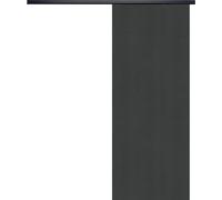 Porte Coulissante Grey OAK H204 x L73 + Rail alu Bandeau noir