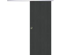 Porte Coulissante Grey OAK H204 x L83 +Rail Alu et coquilles