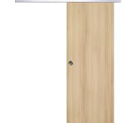 Porte Coulissante Honey OAK H204 x L73 + Rail Alu et coquilles