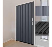 Porte Coulissante Intérieure, Porte Accordéon Pliante Intérieure Alliage | Personnalisable, isolant étanche, avec serrure e sécurité, for cuisine, chambre à coucher(RIGHT_70X205CM)