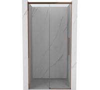 Porte coulissante Mexen Rox pour la douche 120 cm, transparente, or rose - 8C2-120-000-60-00