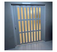 Porte coulissante pliante en PVC personnalisable - 210 à 240 pouces de long - Séparateur de pièce intérieur en accordéon parfait pour un usage domestique (H 220 cm l 120 cm)