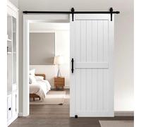 Porte coulissante style grange 914x2134mm avec kit de quincaillerie - Système de porte coulissante style maison de campagne