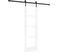 Porte coulissante vidaXL blanche et noire 61 x 198,5 cm
