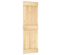 Porte coulissante vidaXL NARVIK, finition naturelle et noire, 70 x 210 cm (152,5 cm)