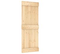 Porte coulissante vidaXL NARVIK, finition naturelle et noire, 80 x 210 cm (152,5 cm)