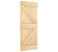 Porte coulissante vidaXL NARVIK, finition naturelle et noire, 85 x 210 cm (213,5 cm)