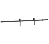 Porte coulissante vidaXL NARVIK, finition naturelle et noire, 85 x 210 cm (213,5 cm)