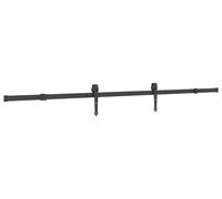 Porte coulissante vidaXL NARVIK, finition naturelle et noire, 95 x 210 cm (213,5 cm)