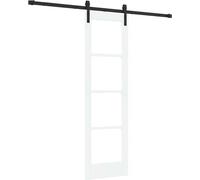 Porte coulissante vidaXL ORKDAL blanche et noire 61 x 198,5 cm