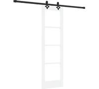Porte coulissante vidaXL ORKDAL blanche et noire 61 x 198,5 cm