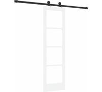 Porte coulissante vidaXL ORKDAL blanche et noire 61 x 198,5 cm