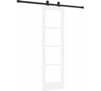 Porte coulissante vidaXL ORKDAL blanche et noire 61 x 198,5 cm