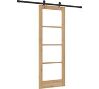 vidaXL Porte coulissante ORKDAL 73,5 x 198,5 cm Naturel et noir 3332155