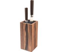 Porte-couteaux, design élégant, bois d'acacia durable, marron