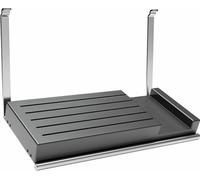 Porte-couteaux Linero Style, système de rails, couleur inox/noir mat