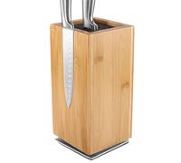 Porte-couteaux magnétique en bois, rotatif à 360 °, double face, organiseur de bloc magnétique de qualité supérieure pour cuisiniers professionnels et amateurs de cuisine, parfait pour les clubs de