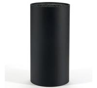 Porte Couteaux Noir sans Couteaux, Blocs Couteaux Vides de Cuisine, pour 8 Couteaux de Toutes Sortes, Universel Porte-Couteaux, Support Couteau de Cuisine avec Lattes Flexibles, 22 x 11 x 11 cm