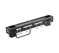 Porte-couteaux - Support de baguettes, multifonctionnel sans perforation, installation sans perforation, couteaux muraux avec crochets pour ciseaux, fourchettes, baguettes