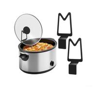 Porte-Couvercle Mijoteuse Plastique pour robuste Compatible | Cuisson mains libres, pour plateau égouttoir intégré, évite les dégâts, compatible mijoteuses standards, lot de 2