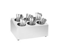 vidaXL Range-couverts 6 compartiments Carré Acier inoxydable