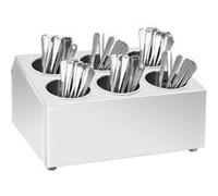 vidaXL Range-couverts 6 compartiments Carré Acier inoxydable