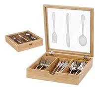 Vendos85 Porte-couverts bois - Marron