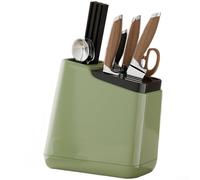 Porte-Couverts en Plastique ABS Drainant Porte-Couverts en Plastique(Green) | Design tout-en-un, égouttoir intégré, garde les outils au sec, empêche la moisissure, pour idéal espace