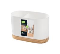 Porte-couverts - Porte-ustensiles De Cuisine Avec Base En Bois | Égouttoir À Couverts | Égouttoir À Couverts | Organisateur De Couverts Pour Pots À Ustensiles | Pot À Couverts Pour Ustensiles De Cuisi
