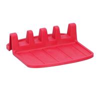 Porte-Cuillère Compact En Silicone Antidérapant 15x14cm Alpina Rouge