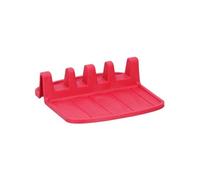 Porte-Cuillère Compact En Silicone Antidérapant 15x14cm Alpina Rouge