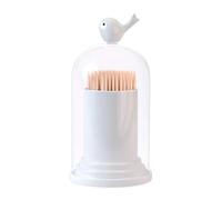 Porte cure-dents,coton-tiges Balvi Birdie Blanc 12,3x6,3x6,3 cm